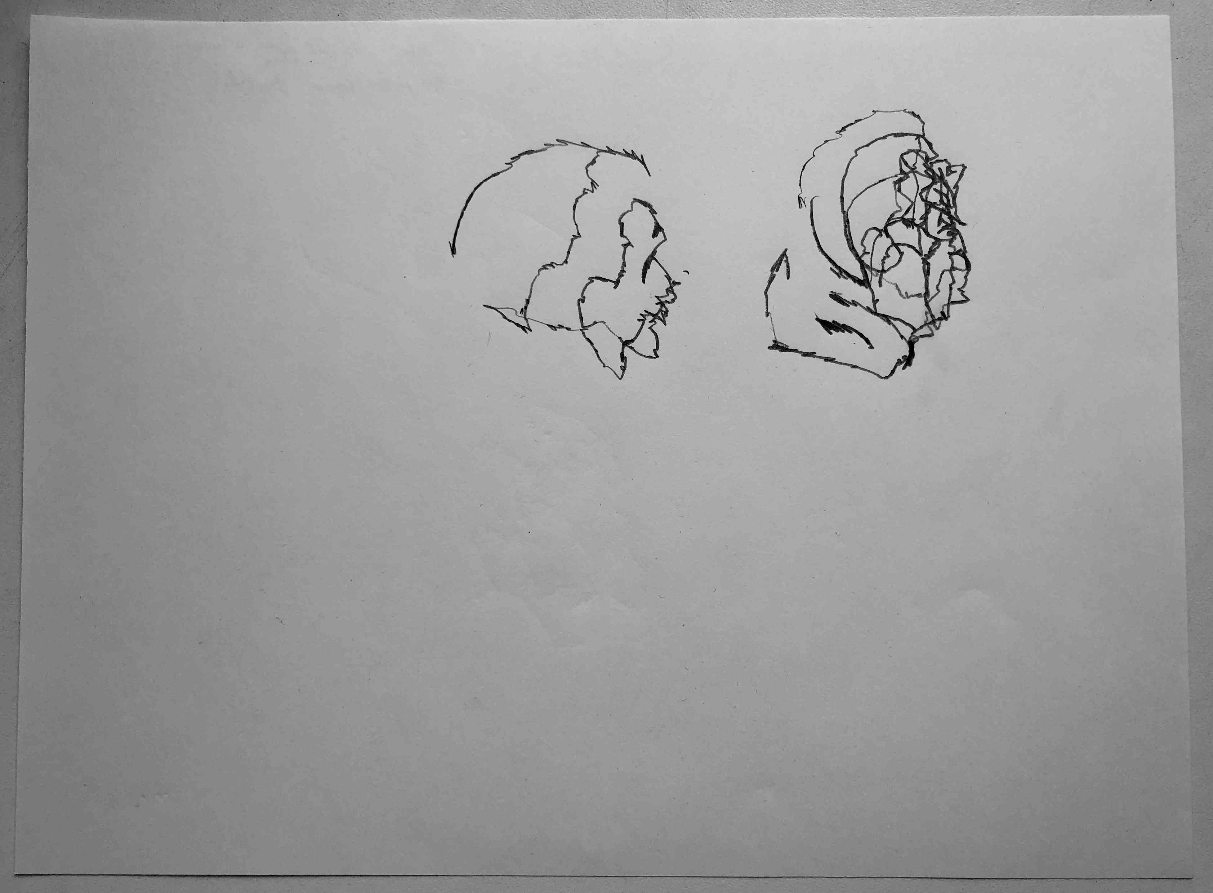 birth, bleistift auf papier, 2020